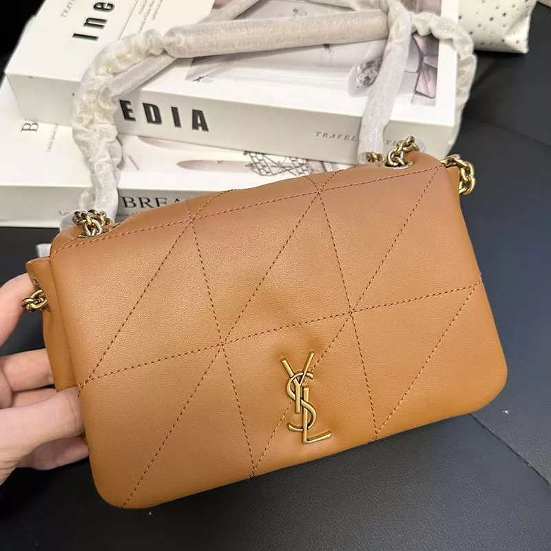 Saint Laurent Mini Jamie 4.3 Bag In Lambskin Brown Gold 0113