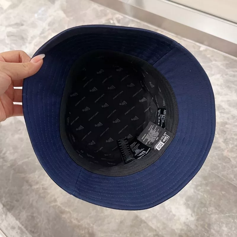 CHEAP Saint Laurent x New Era Cassandre Bucket Hat In Canvas Navy Blue 0119