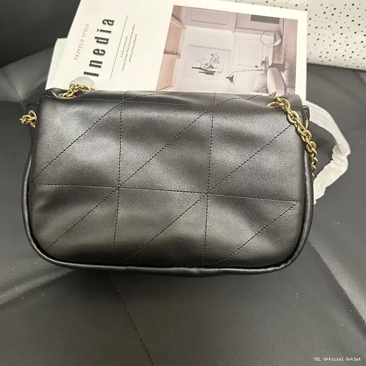 CHEAP Saint Laurent Black 4.3 Small Bag Gold Jamie Lambskin In 0212