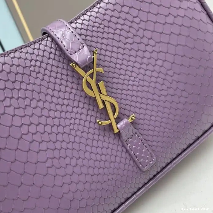 CHEAP Gold In Saint Hobo 7 A Bag Python Laurent 5 Purple Le Leather 0212