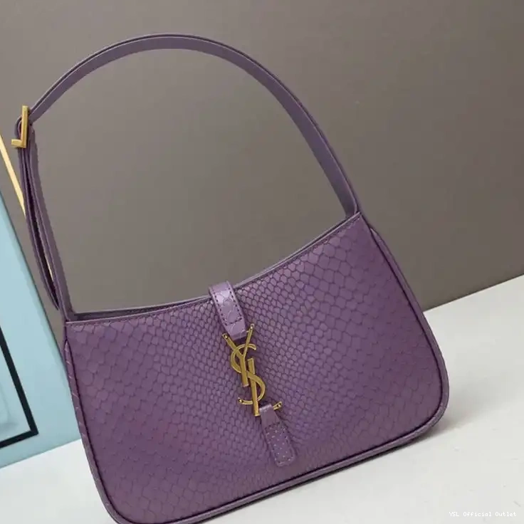 CHEAP Gold In Saint Hobo 7 A Bag Python Laurent 5 Purple Le Leather 0212