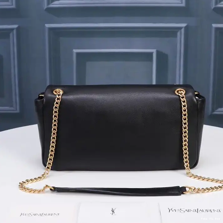 CHEAP Bag Calypso Black Lambskin In Plunged Laurent Saint Gold 0227