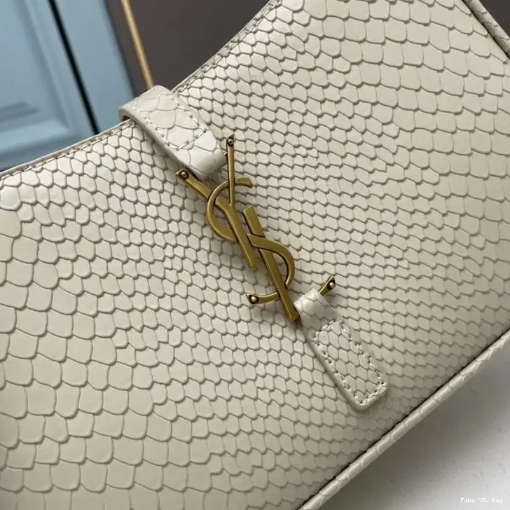 CHEAP Laurent Leather In Bag Hobo Python White Gold Le 5 A 7 Saint 0320